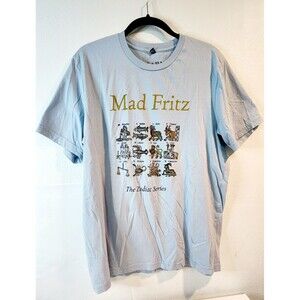 FARM FRESH CLOTHING Co,  100% ORGANIC T-SHIRT BLUE  SIZE XL, ZODIAC SIGNS